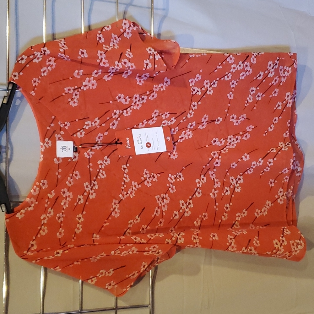 Cabi Split Sleeve Top